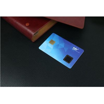 Identificazione degli impiegati di 7816 Chip Fingerprint Smart Card For