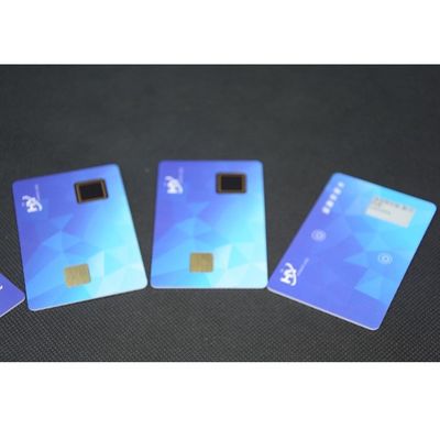 Sicurezza Smart Card 7816 di pagamento 1.5mm dell'impronta digitale con lo schermo elettronico dell'inchiostro