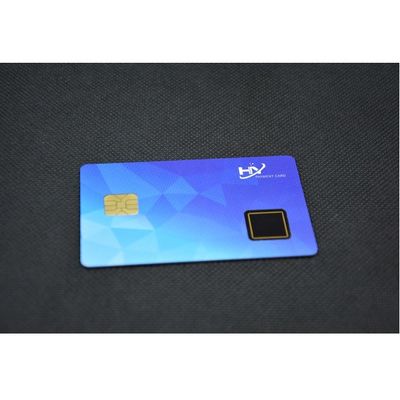 Carta biometrica a 1,54 pollici di pagamento degli smart card dell'impronta digitale di protezione del livello superiore