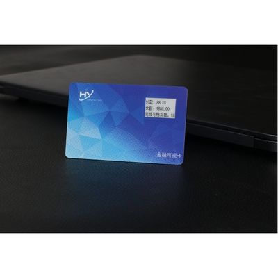 Carta visiva passiva 13.56mHz RFID Chip Card della carta dello schermo 7816 dell'inchiostro